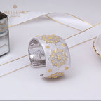 Bracelet Soyeux Fleurs Nid d'Abeille 5243