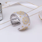 Bracelet Soyeux Fleurs Nid d'Abeille 5243