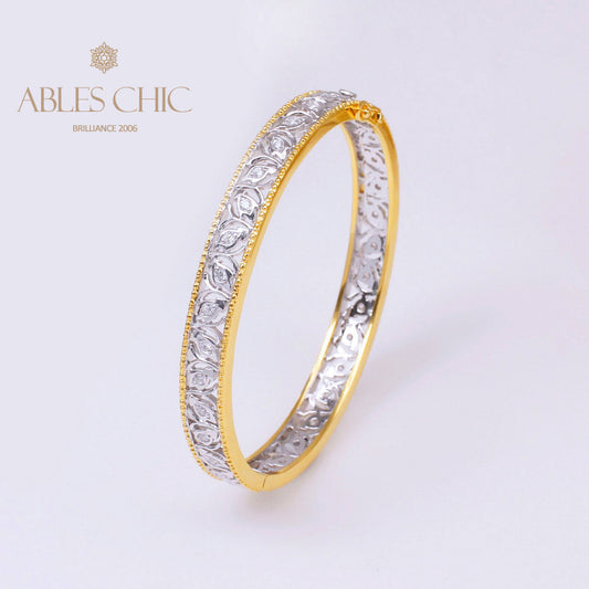 Bracelet Zircon Filigrane Floral 5021