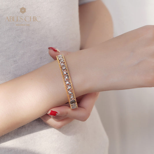 Bracelet Zircon Filigrane Floral 5021