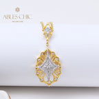 Collier trèfle étoile en filigrane 5108