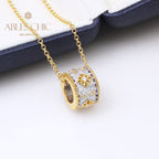 Collier Floral Trèfles Fretwork 5005