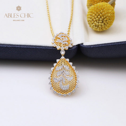 Collier Floral En Filigrane De Dentelle 5340