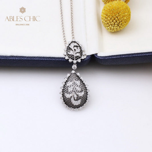 Collier Floral En Filigrane De Dentelle 5340