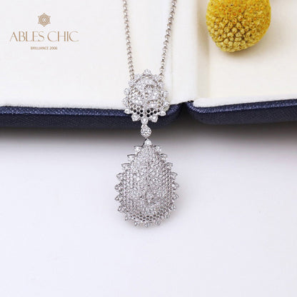 Collier Floral En Filigrane De Dentelle 5340