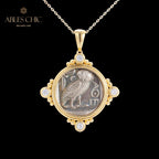 Collier de pièces de monnaie romaines 5779