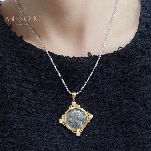 Collier de pièces de monnaie romaines 5779