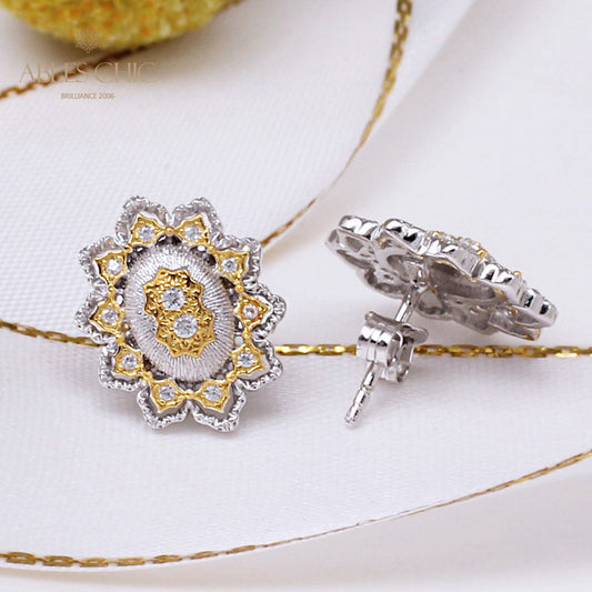 Boucles d'oreilles fleurs ajourées 5263