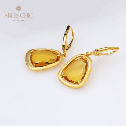 Boucles d'oreilles couleur CZ pierres précieuses C11E4S25184