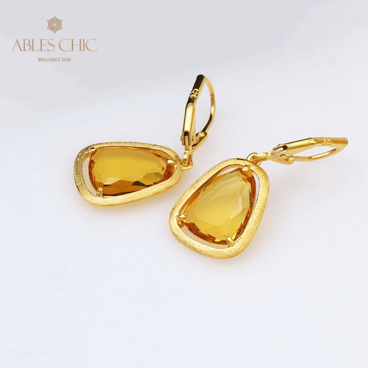 Boucles d'oreilles couleur CZ pierres précieuses C11E4S25184