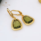 Boucles d'oreilles couleur CZ pierres précieuses C11E4S25184