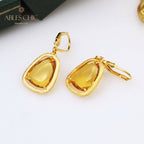 Boucles d'oreilles couleur CZ pierres précieuses C11E4S25184