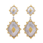 Boucles d'oreilles florales étoiles soyeuses détaillées 5278
