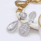 Boucles d'oreilles florales arbre de vie aéré 5105