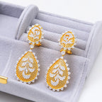 Boucles d'oreilles florales arbre de vie aéré 5105