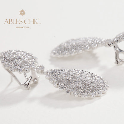 Boucles d'oreilles florales arbre de vie aéré 5105