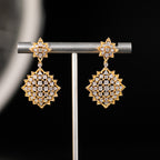 Boucles d'oreilles ajourées en dentelle étoilée 5006