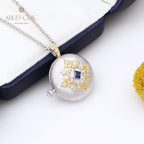 Collier médaillon gravure soyeuse 5321