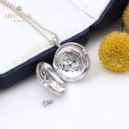 Collier médaillon gravure soyeuse 5321