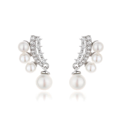 Clous de grappes florales de perles PE1037