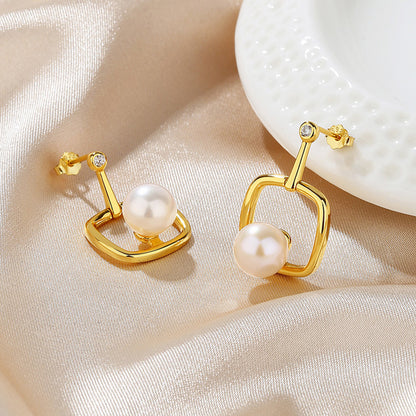 Boucles d'oreilles en fil de perles d'eau douce PE1042