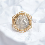 Bague médaillon byzantine Héraclès