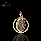Collier de pièces de monnaie romaines antiques 5780