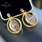 Collier de pièces de monnaie romaines antiques 5780