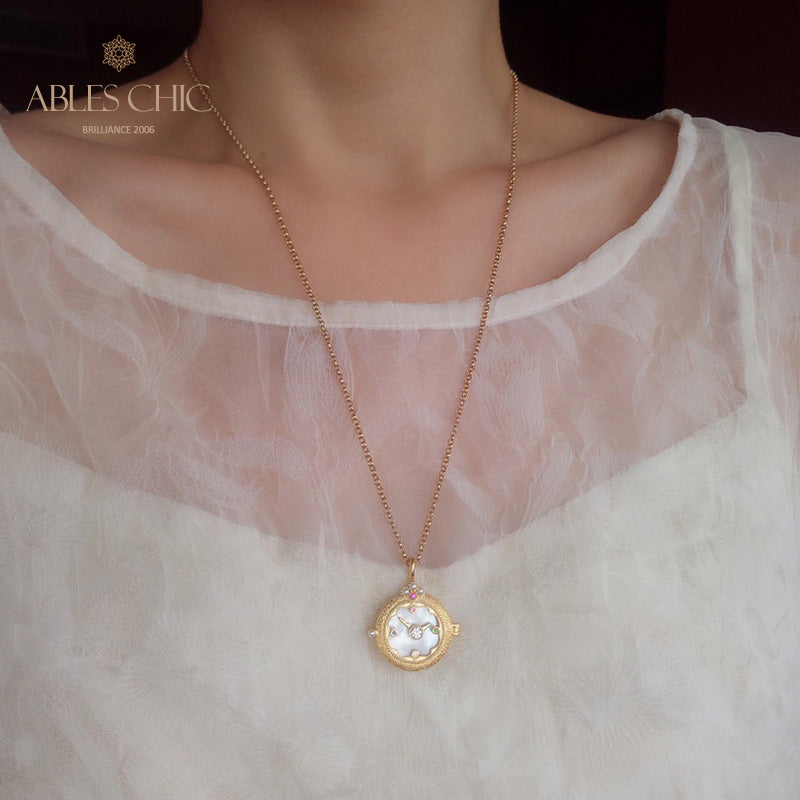 Collier médaillon montre de poche 5788