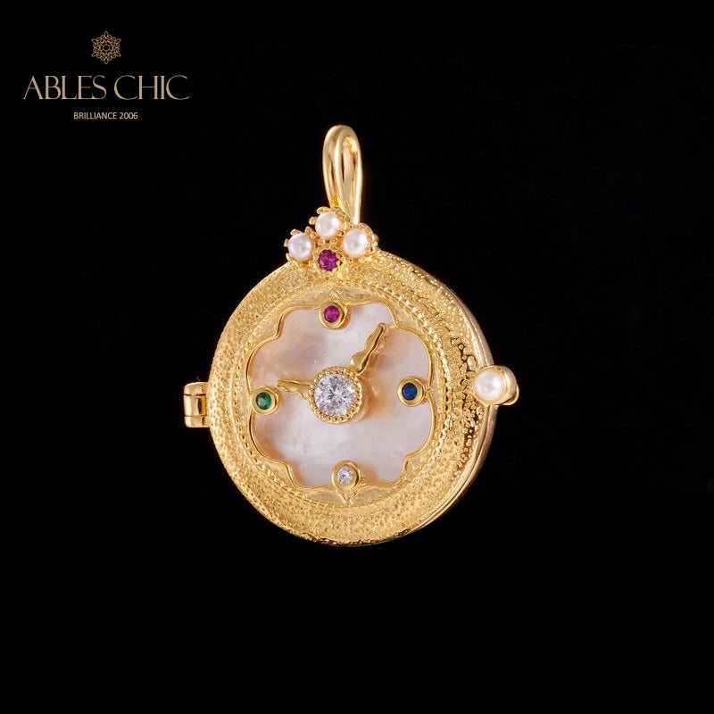 Collier médaillon montre de poche 5788