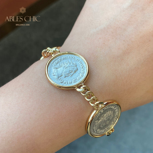Bracelet de pièces de monnaie de l’empereur byzantin