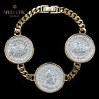 Bracelet de pièces de monnaie de l’empereur byzantin