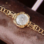 Bracelet Hélios en pièces de lires byzantines