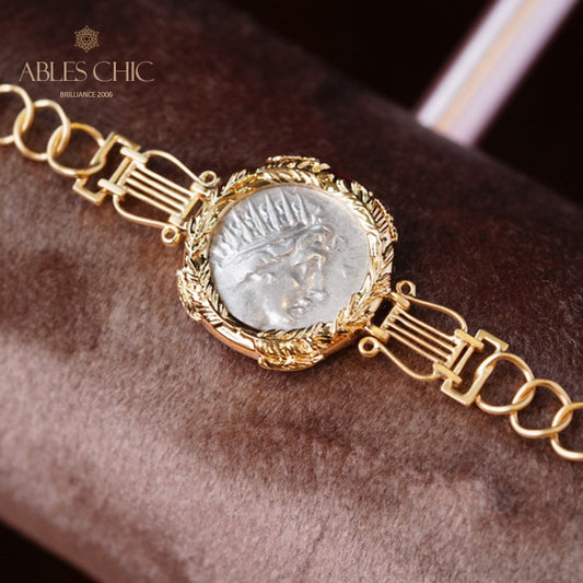 Bracelet Hélios en pièces de lires byzantines