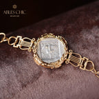 Bracelet Hélios en pièces de lires byzantines