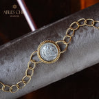 Bracelet médaillon grec Hercules