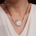 Collier réversible de pièce d’Athéna byzantine