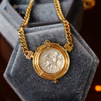 Collier de médaillon d’artefact byzantin Hercules