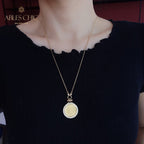Collier de pièces de monnaie de l'empereur en livre d'or