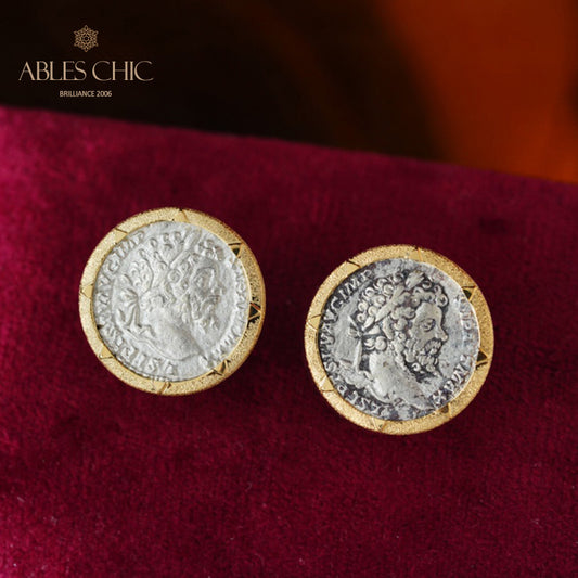 Boucles d'oreilles en forme de lire romaine