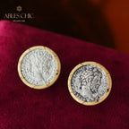 Boucles d'oreilles en forme de lire romaine