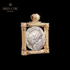Pendentif de pièce de monnaie byzantine Lira Athena uniquement