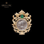 Pendentif broche florale byzantine Athéna uniquement