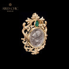 Pendentif broche florale byzantine Athéna uniquement