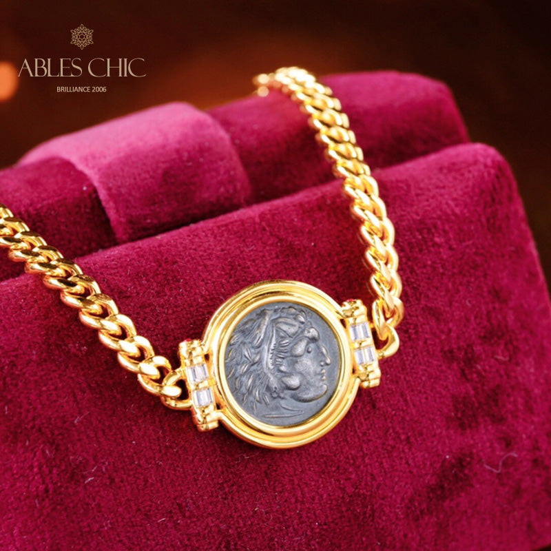 Bracelet pièce de monnaie romaine 6063