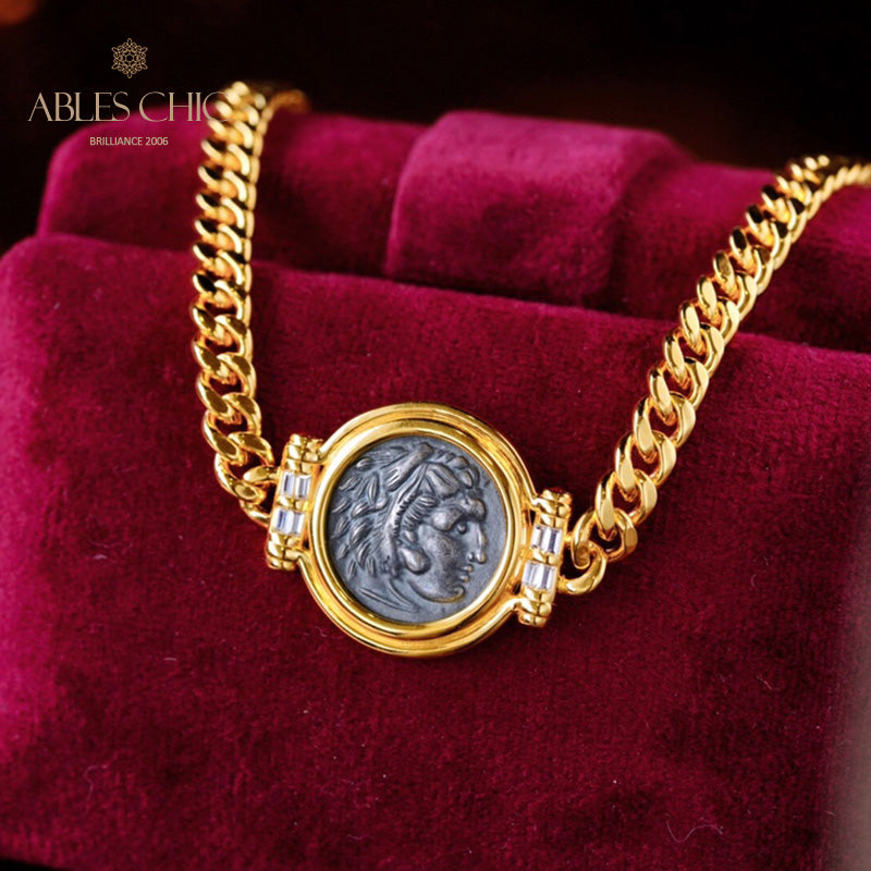 Bracelet pièce de monnaie romaine 6063