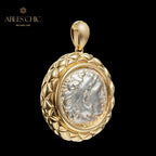 Pendentif byzantin Zeus Flip Coin uniquement