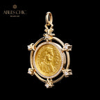 Pendentif de pièce de retournement byzantin uniquement
