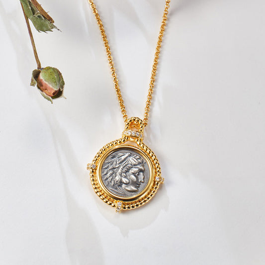 Collier réplique de pièces de monnaie byzantines 6056