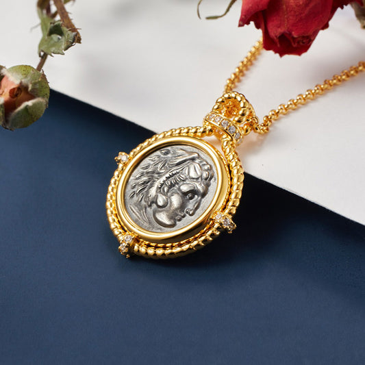 Collier réplique de pièces de monnaie byzantines 6056